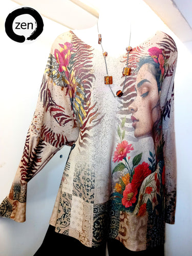 Blusa art pop.